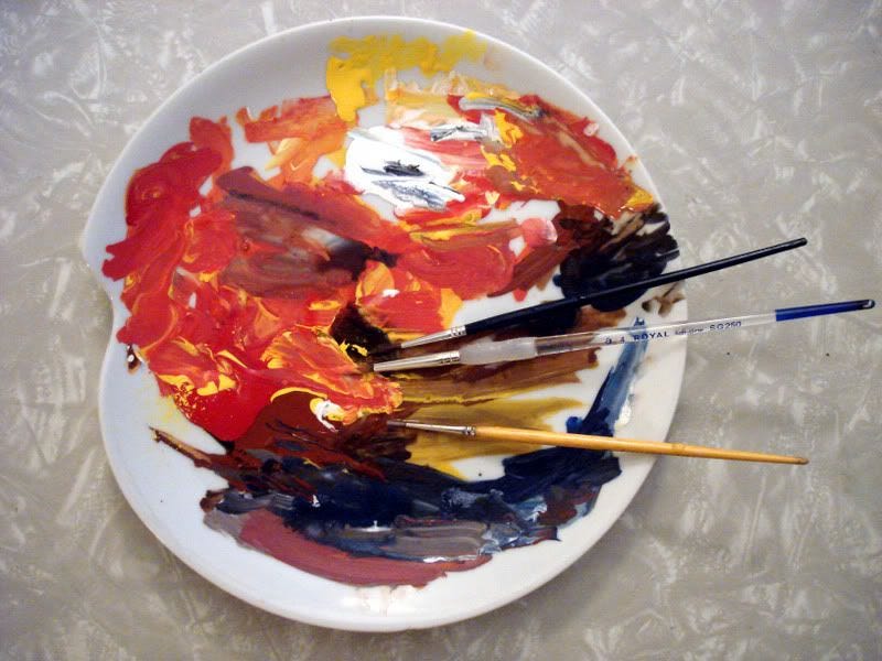 Acrylic paint palette Acrylic paint palette