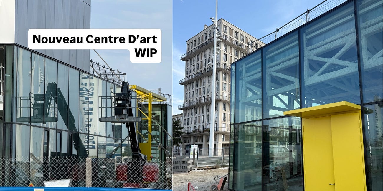 🏗️ Petit point chantier du futur Centre d’art contemporain Antoine Rufenacht