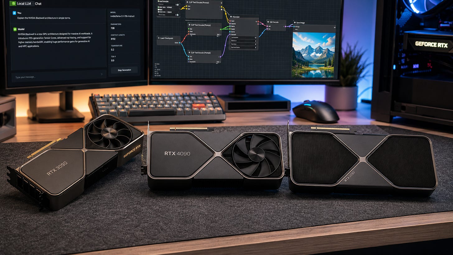 Best GPU for local AI: RTX 3090, 4090, and 5090 compared Best GPU for local AI: RTX 3090, 4090, and 5090 compared