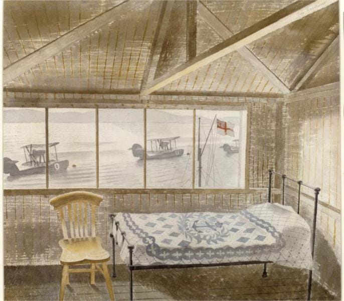 RNAS Sick Bay, Dundee, 1941 - Eric Ravilious