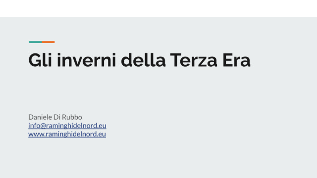 Gli inverni della Terza Era Gli inverni della Terza Era