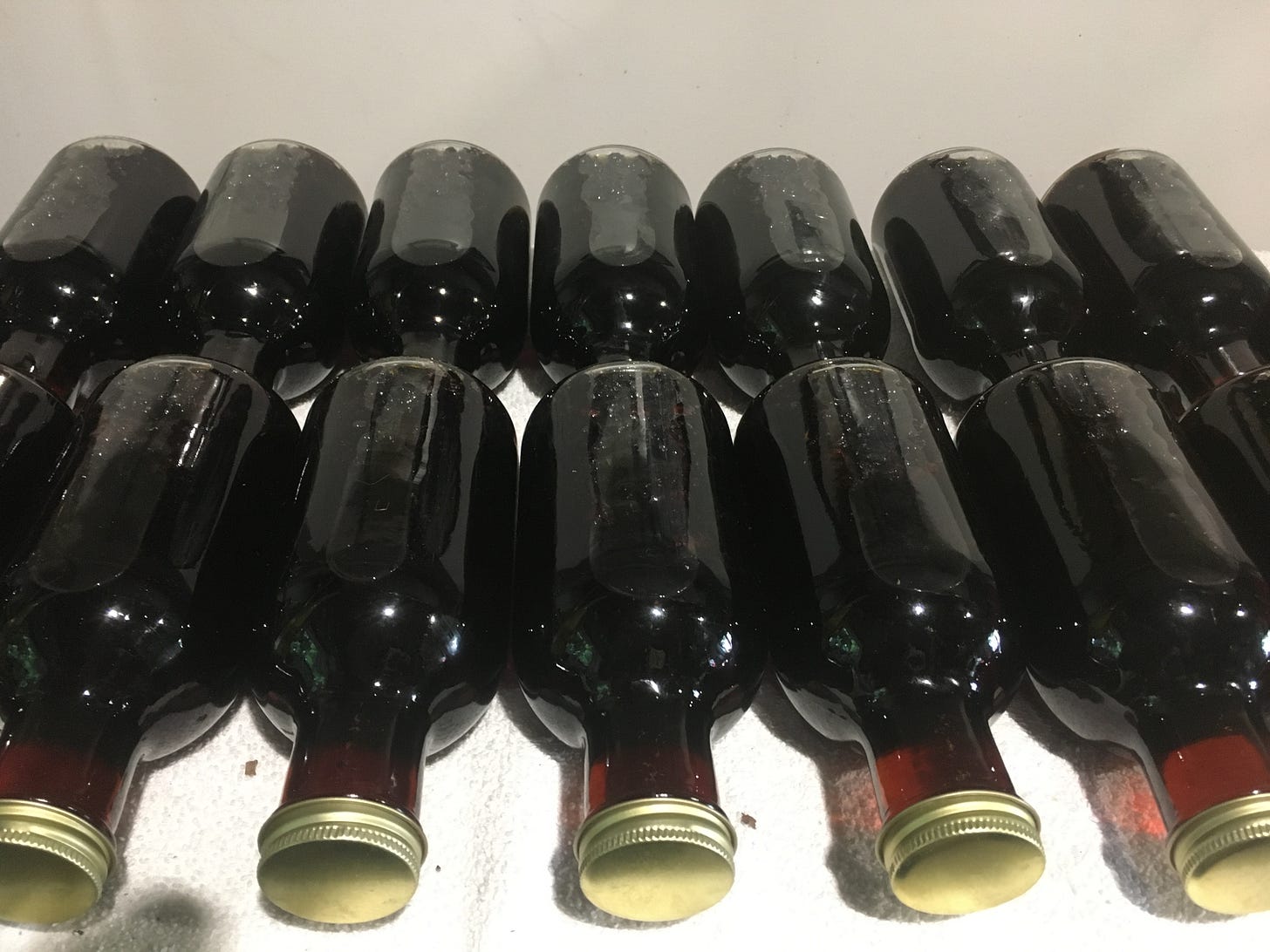 Freshly bottle Blueberry Pure Maple Syrup