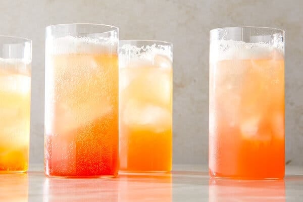 The Tequila Soleil is a cross between a Negroni and a spritz. An I.P.A. gives it hoppy notes.