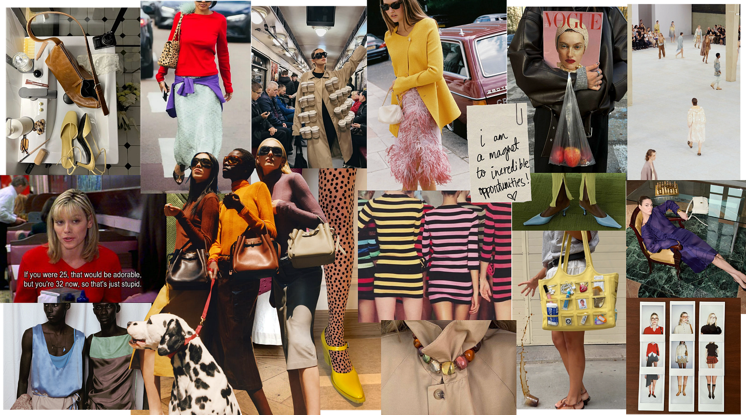 cool girl mood board