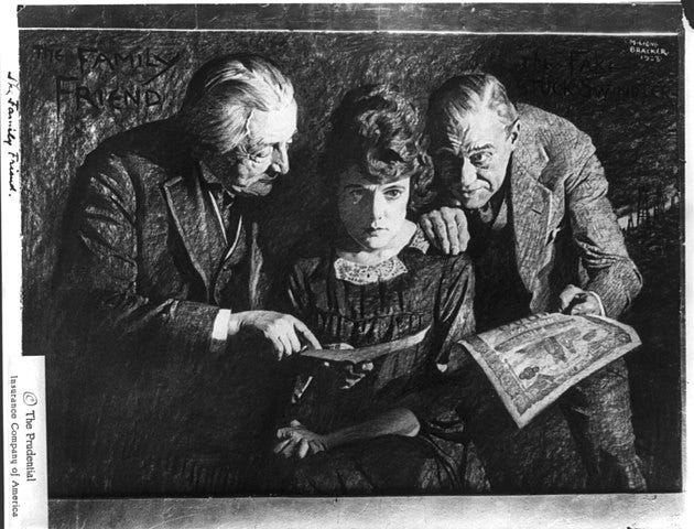 A 100 year old insurance advertisement