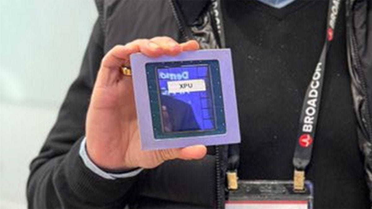 Broadcom shows a gargantuan AI chip — XPU could be the world's largest chip  built for a consumer AI company | Tom's Hardware