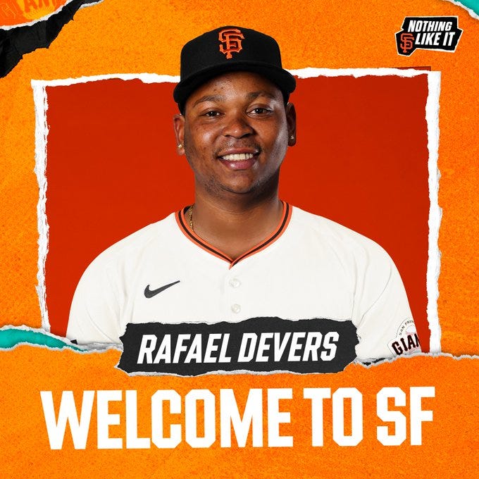 Welcome to SF graphic for Devers Welcome to SF graphic for Devers