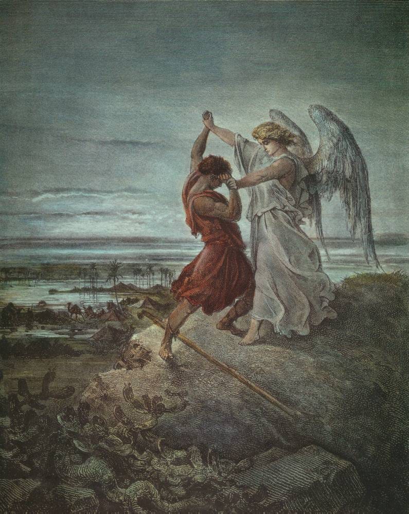 Jacob wrestling with the angel - Wikipedia