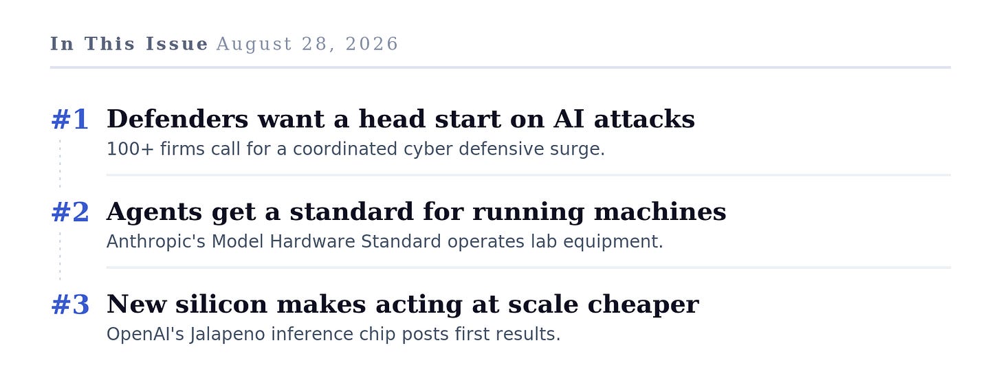 Three AI stories about systems moving from words to actions. Three AI stories about systems moving from words to actions.