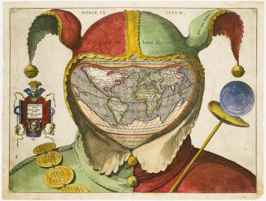 Fool's Cap Map of the World, c1580 [Unknown] : oldmaps