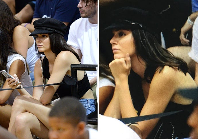 kendall jenner showing lakers spirit for jordan clarkson kendall jenner showing lakers spirit for jordan clarkson