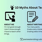 ✏️ 10 Myths About Teaching Writing (Post #100)