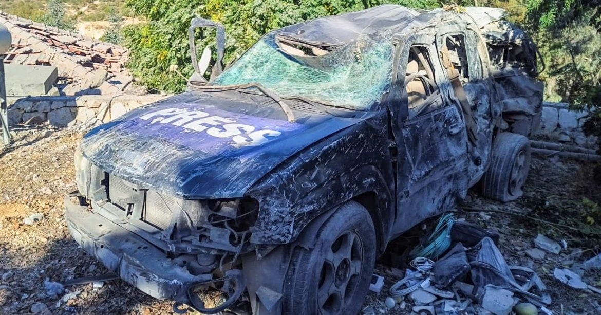 Israeli air strike kills journalists in southern Lebanon | Israel attacks  Lebanon News | Al Jazeera