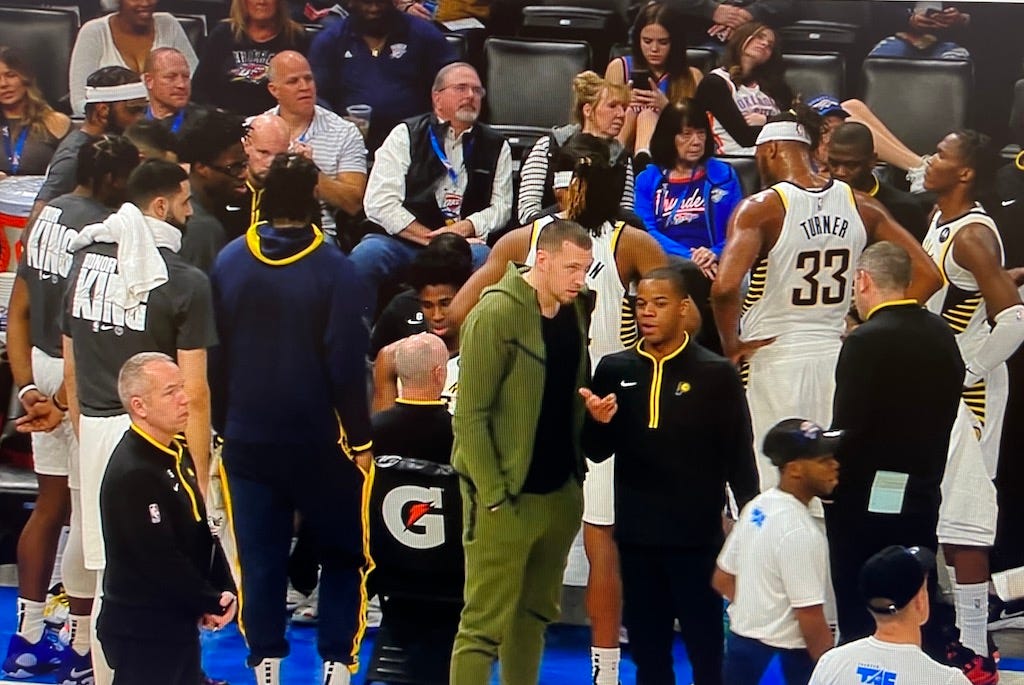 The Pacers never led Wednesday in Oklahoma City, they’ve lost five games in a row.