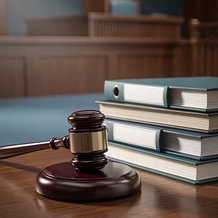 Wooden gavel resting on a document labeled bylaws, representing the legal authority and enforceability of governance rules.