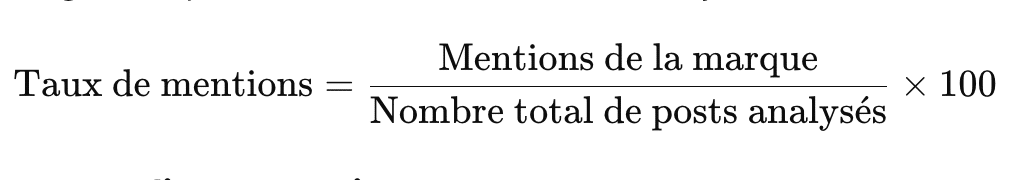 calcul méthode taux de mentions