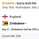 Analystumps - England v Zimbabwe One-Off Test, Day 2