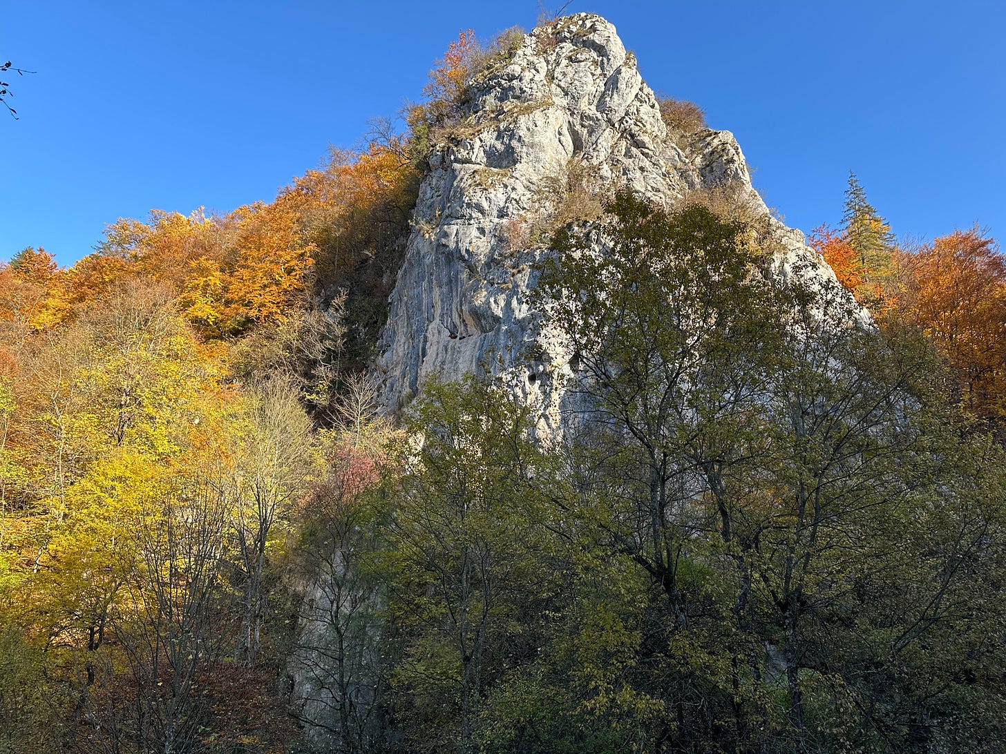 At the Solomon Rocks along the old road towards Poiana Brasov