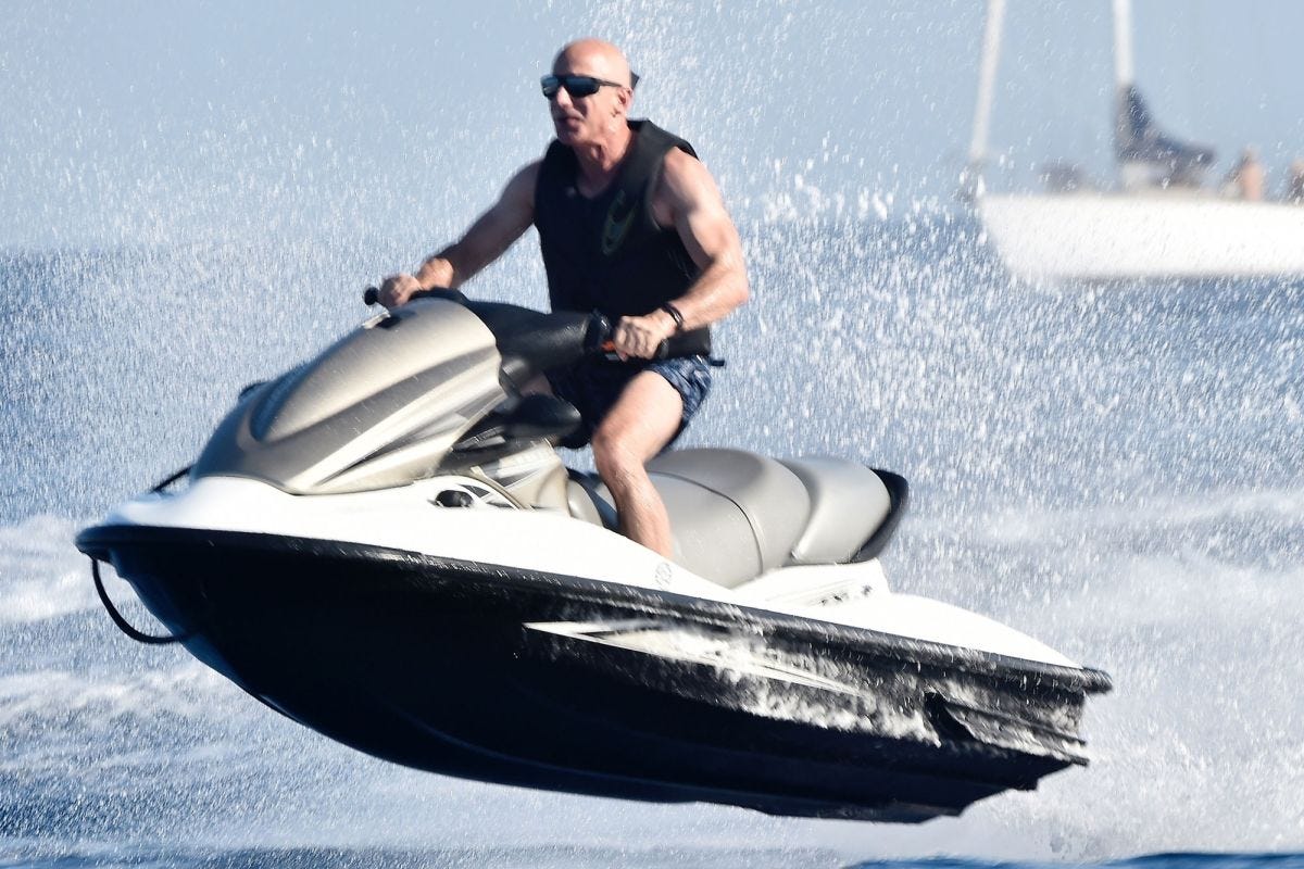 Jeff Bezos shreds waves on a jet ski and more star snaps | Page Six Jeff Bezos shreds waves on a jet ski and more star snaps | Page Six