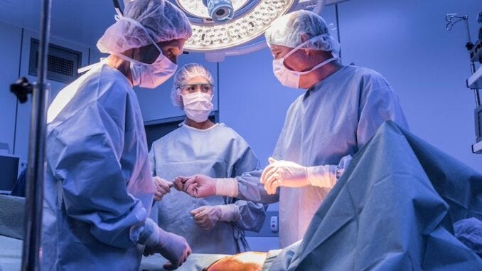 Hospitals caught harvesting organs of living patients.