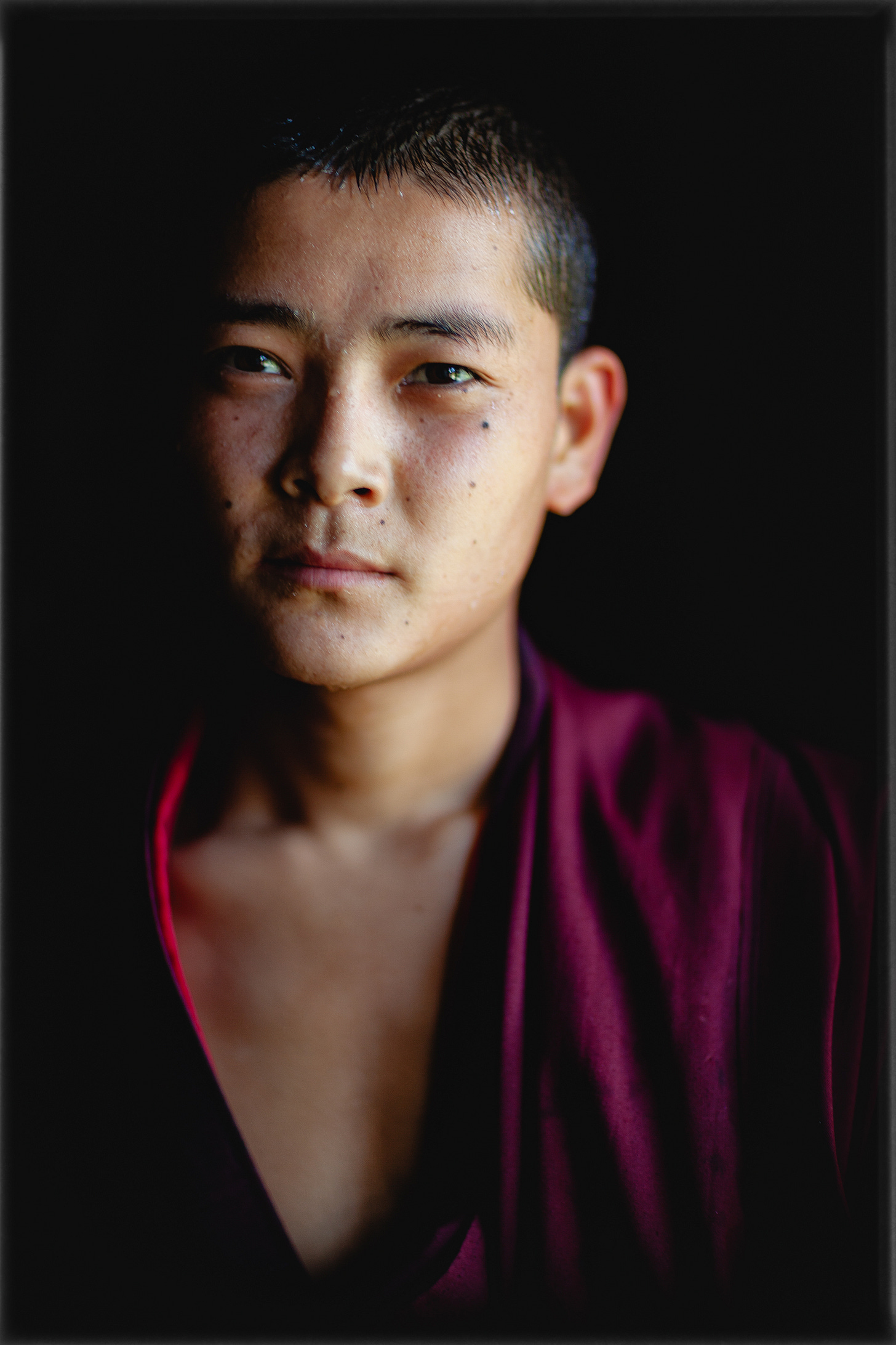 Buddhist monk, Bhutan. Outtake from a story about Bhutanese festivals. Buddhist monk, Bhutan. Outtake from a story about Bhutanese festivals.
