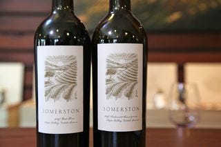 A - Somerston -- CU wine labels A - Somerston -- CU wine labels