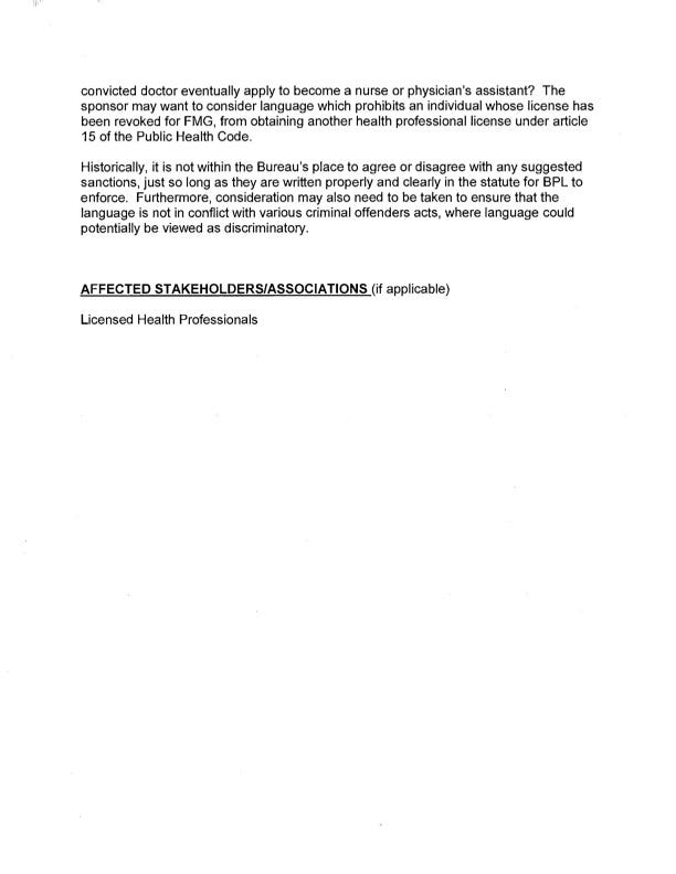 Buerau Bill Response