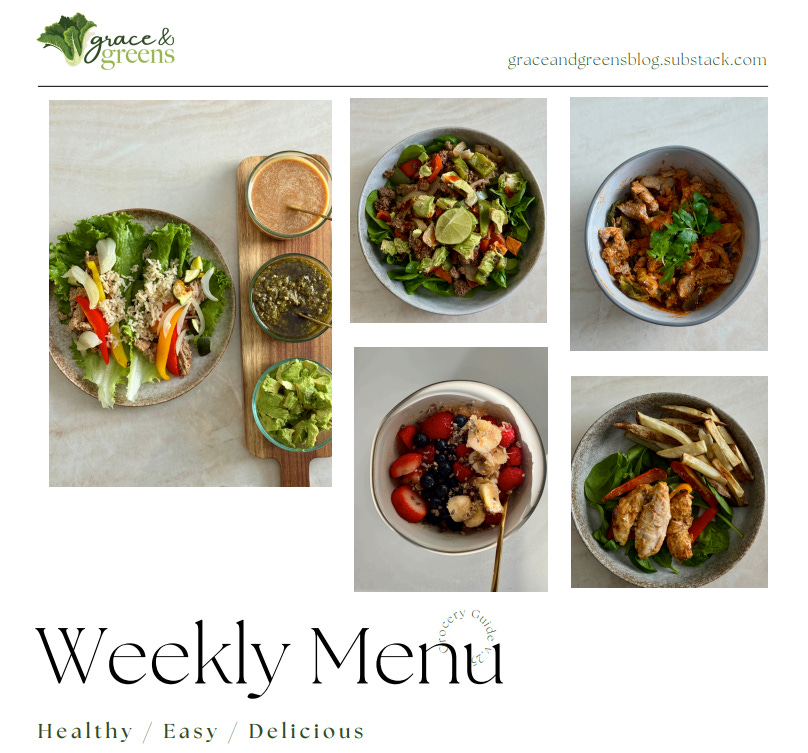 weekly menu