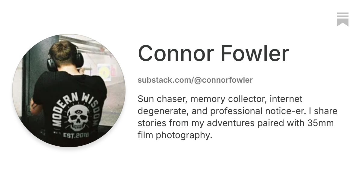 Connor Fowler | Substack