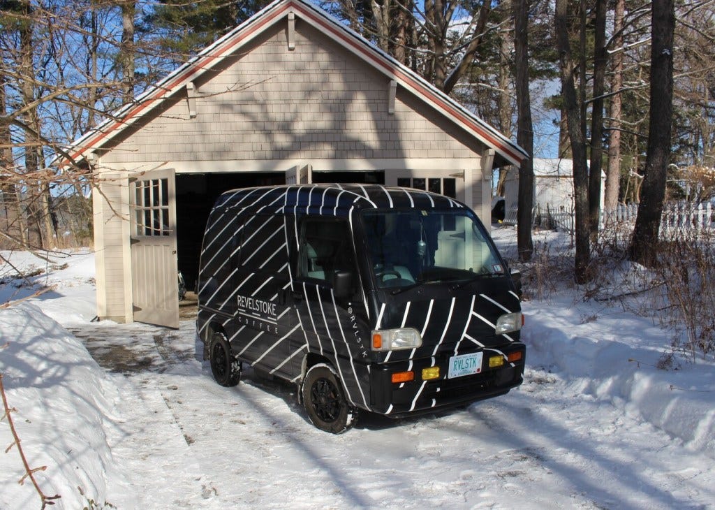 Subaru Sambar with Revelstoke wrap Subaru Sambar with Revelstoke wrap