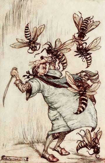 Illustration for the novel "Gulliver's Travels", 1909, 21×28 cm by Arthur Rackham: History, Analysis & Facts | Arthive Illustration for the novel "Gulliver's Travels", 1909, 21×28 cm by Arthur Rackham: History, Analysis & Facts | Arthive