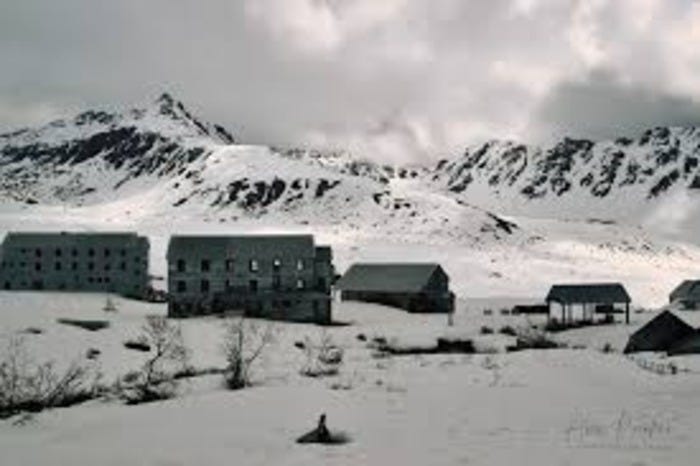 Independence Mine in the Talkeetna Mountains of Alaska.