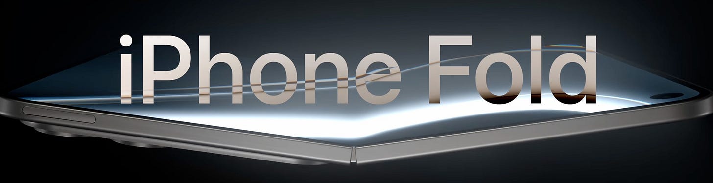 Render que recrea cómo es el iPhone plegable, que llamamos por ahora iPhone Fold, basado en rumores