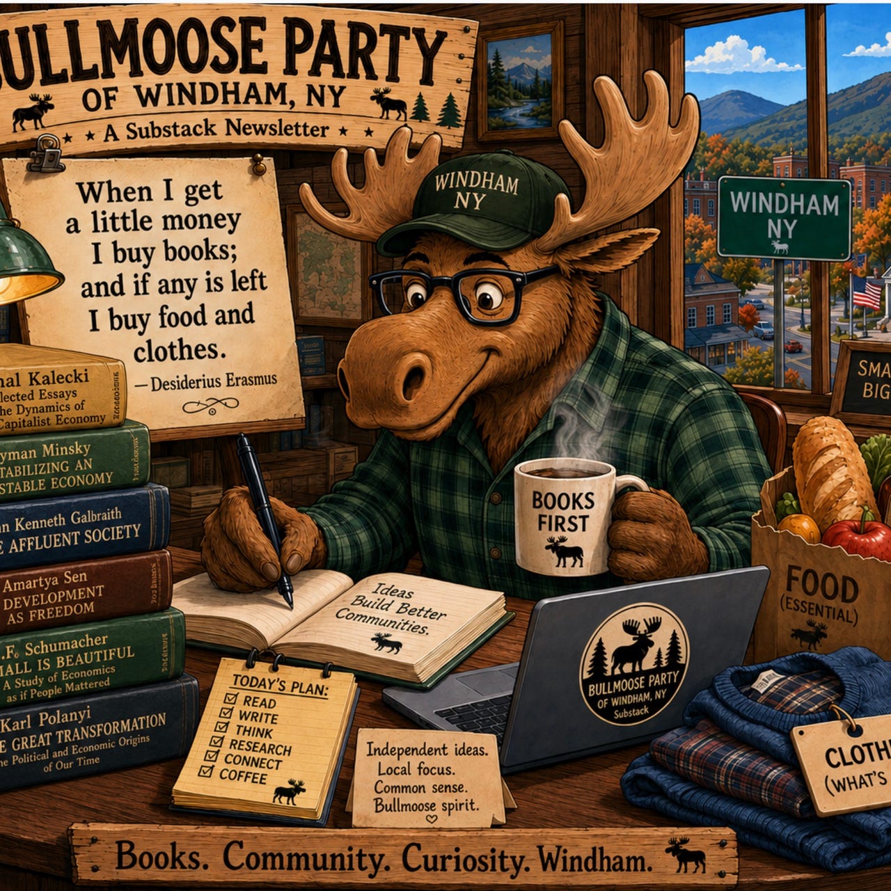 The Bull Moose Party Of Windham  logo