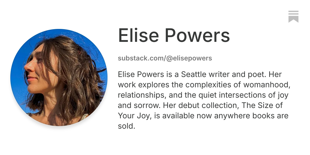 Elise Powers | Substack