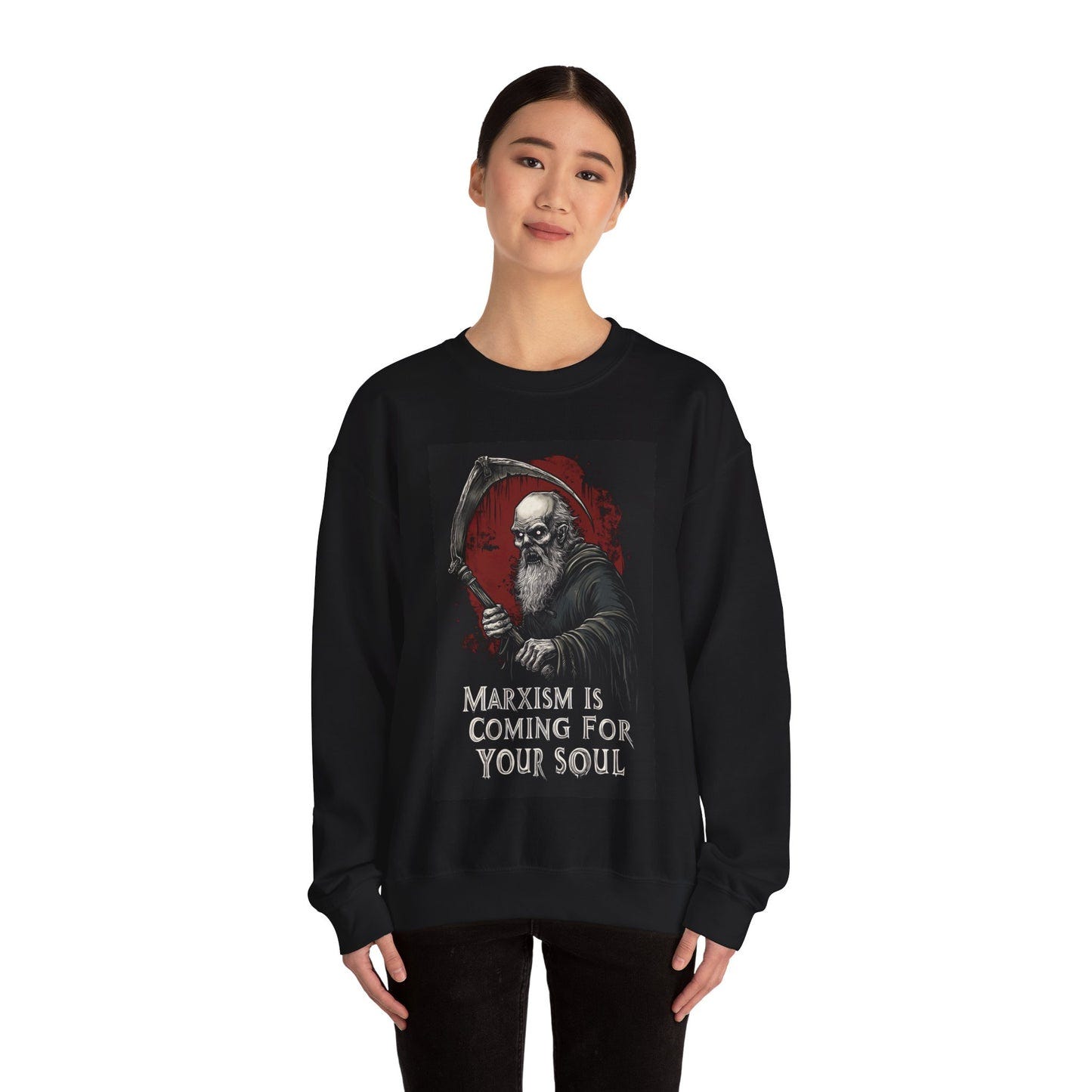 Halloween Limited Edition: Marxism Is Coming For Your Soul Unisex Heavy Blend™ Crewneck Sweatshirt