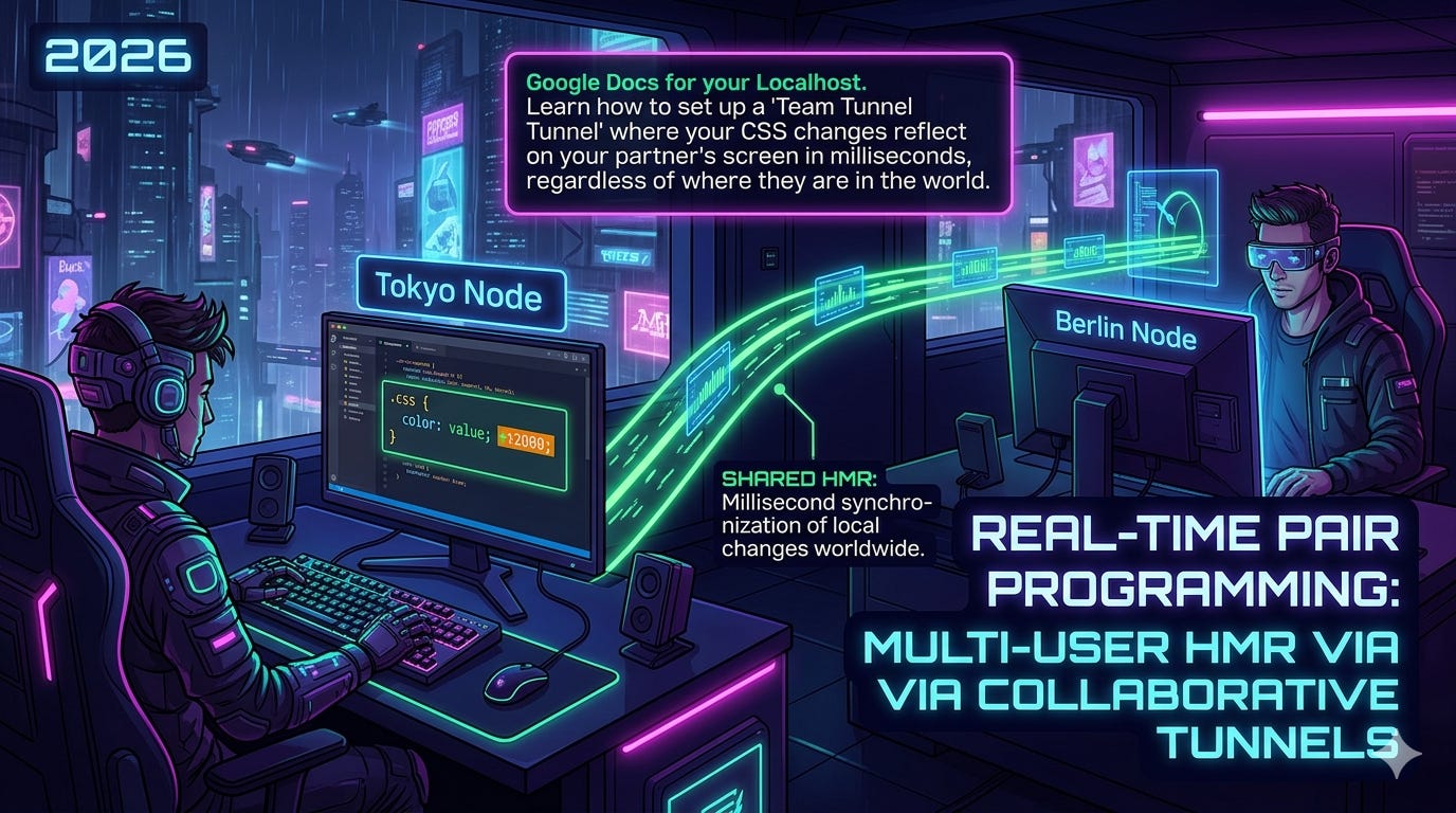 Real-Time Pair Programming: Shared HMR via Collaborative Tunnels