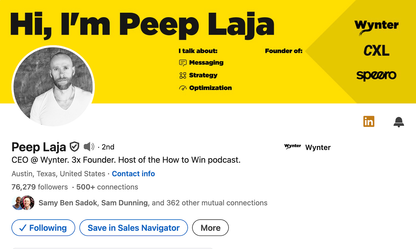 peep laja b2b influencer