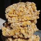 Black Sesame Marshmallow Cereal Crispies