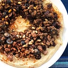 Spiced Beef-Topped Hummus