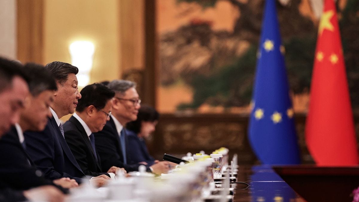 习近平、中欧峰会、中欧关系。（美联社）