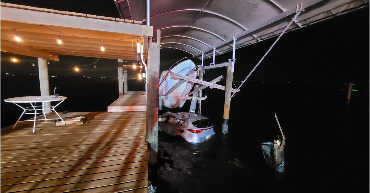 Vehicle Launches Off 20th Street East, Driver Escapes Serious Injury