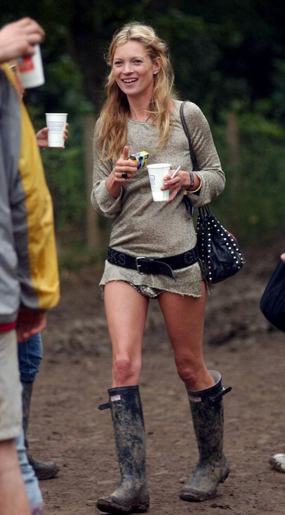 Kate Moss at Glastonbury 2005 | ファッション、夏フェス ファッション、ケイト・モス