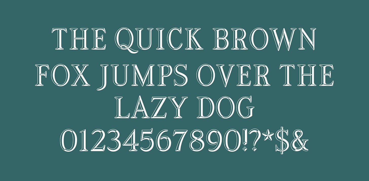 artworld is a very unique display typeface