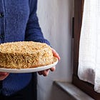 Una torta al caffè vintage