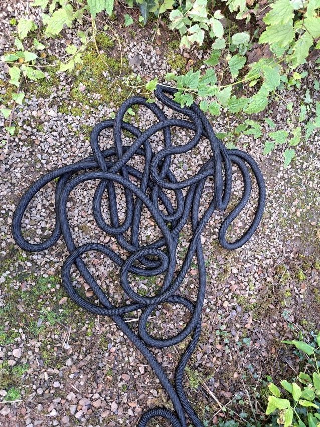 Expandable hose copyright Anne Wareham 