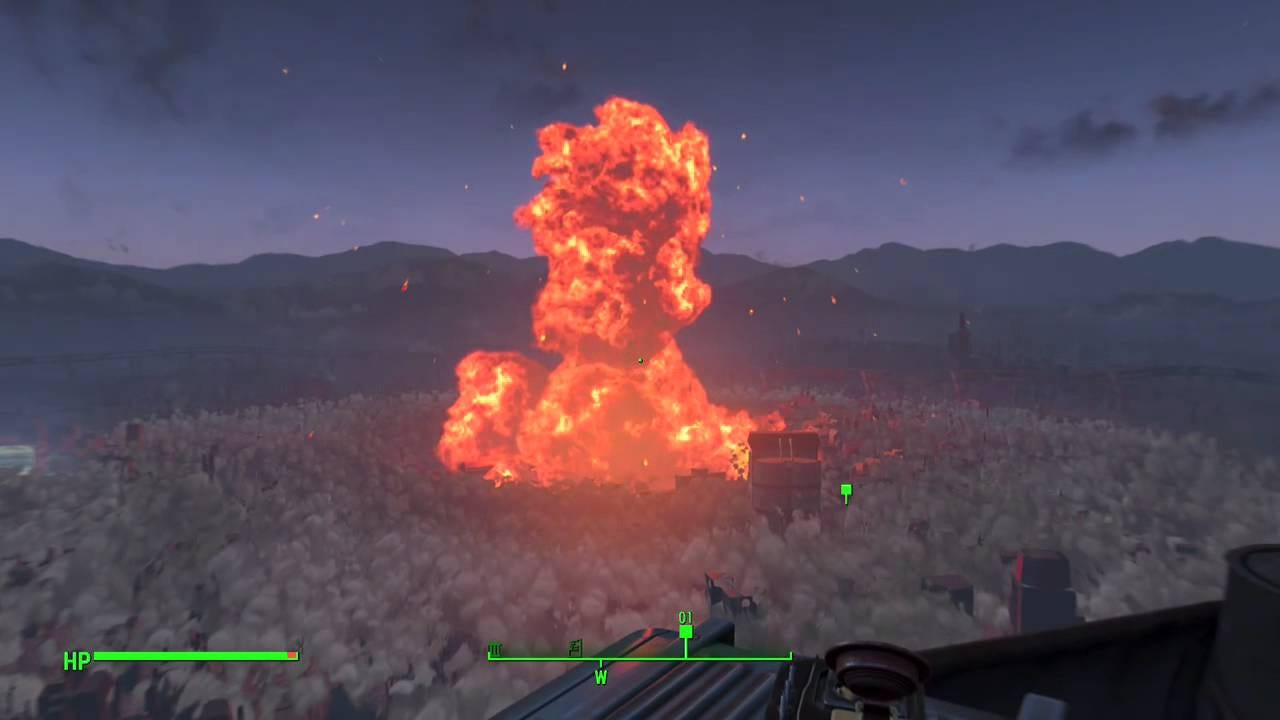 Fallout 4: Institute explosion ENDING - YouTube