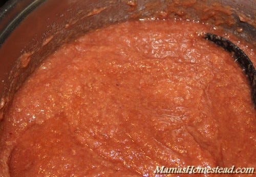 Finished Crab Apple Sauce