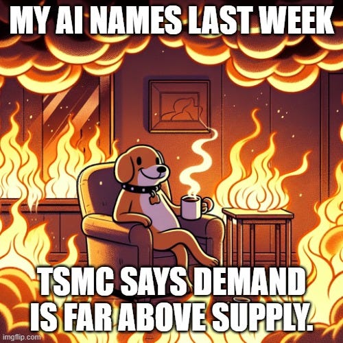 meme depicting beating the tide AI portfolio down in the week meme depicting beating the tide AI portfolio down in the week