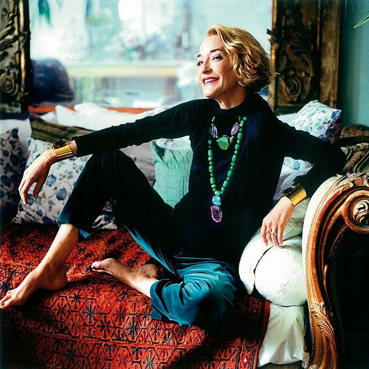 images of Loulou de Falaise and Nina Simone looking stylist, both in their primes.